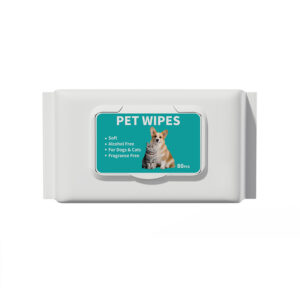 80-sheet pet wipes, specially designed for dogs and cats