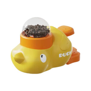 Little Yellow Duck Pet Feeder, Cat and Dog Interactive Toy, Training Automatic Feeder, Cat Toy