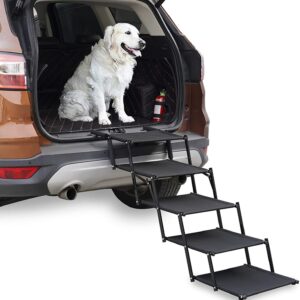 Metal Adjustable Foldable Portable Dog Ladder/Step for Outdoor and Car Use