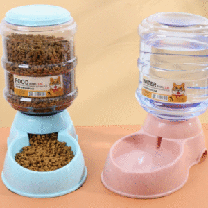 Automatic pet water and feeder, large capacity plastic pet feeder, cat bowl wholesale, pet food and water dispenser