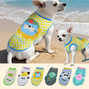 New spring/summer style, cute, breathable, thin dog and cat vests.