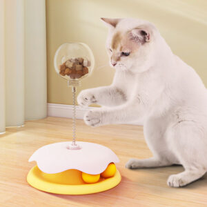 Cat toys, cat spinning wheel, cat entertainment device, pet food and treat feeder, food dispenser ball.