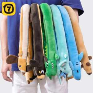 Squeaky dog ​​toy, dachshund dog's self-entertainment and teeth-cleaning artifact, long plush pet strip